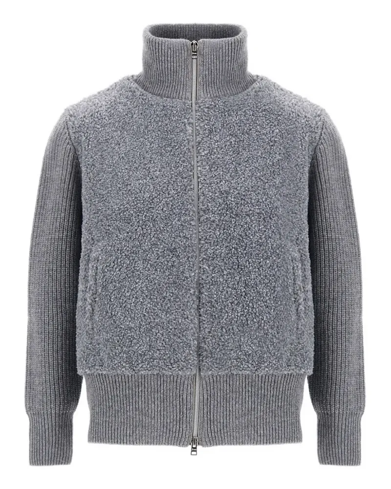 Herno Resort ribbed-knit cardigan - Grau Grau
