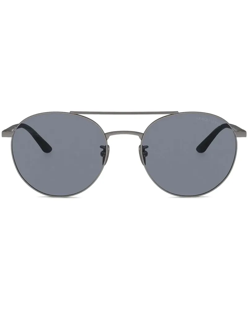 Giorgio Armani Sonnenbrille mit rundem Gestell - 337819 - Matte Gunmetal 337819