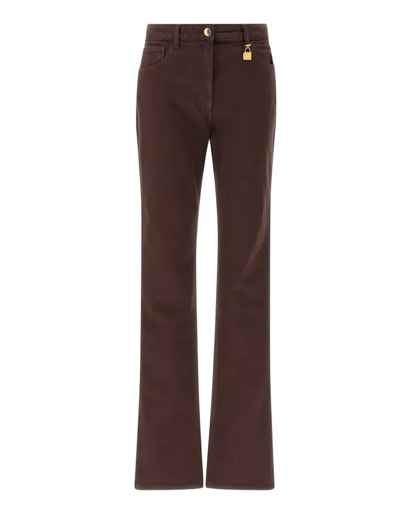 Elisabetta Franchi padlock straight jeans - Braun Braun