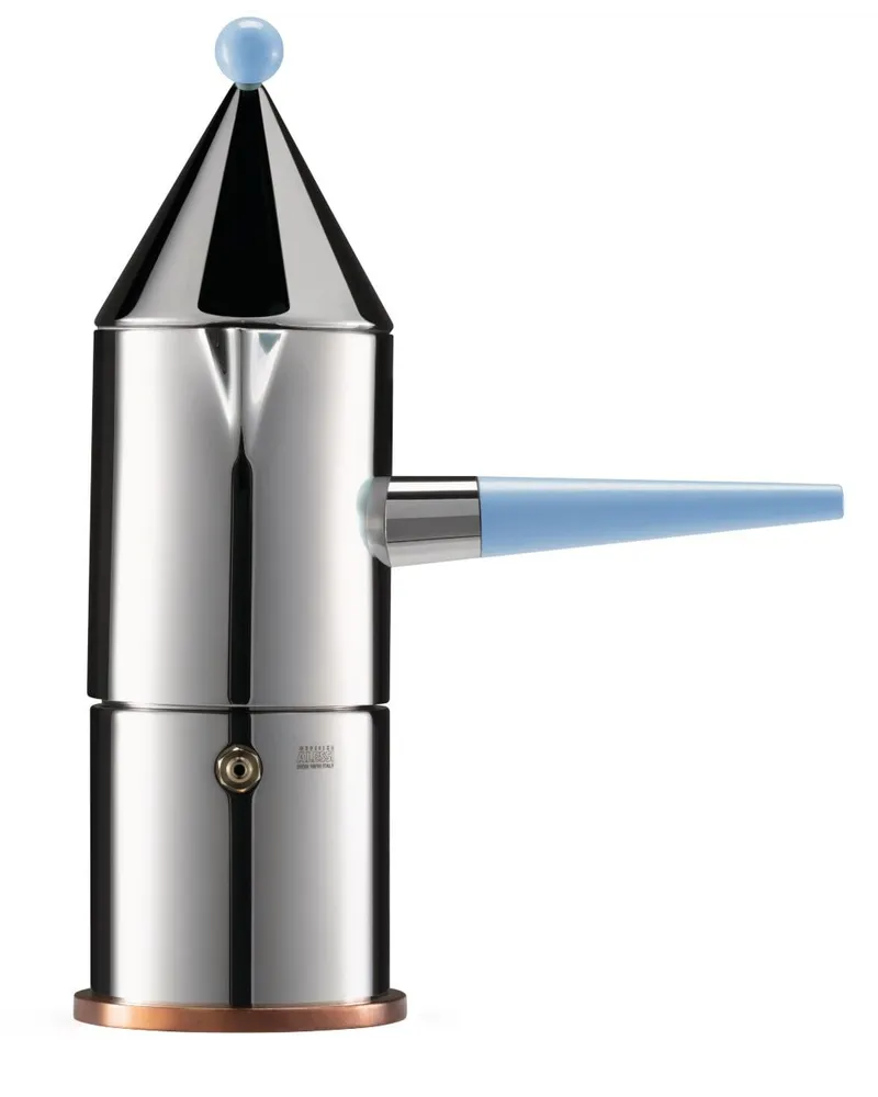 Alessi La Conica Manico Lungo Kaffeemaschine - Silber Silber