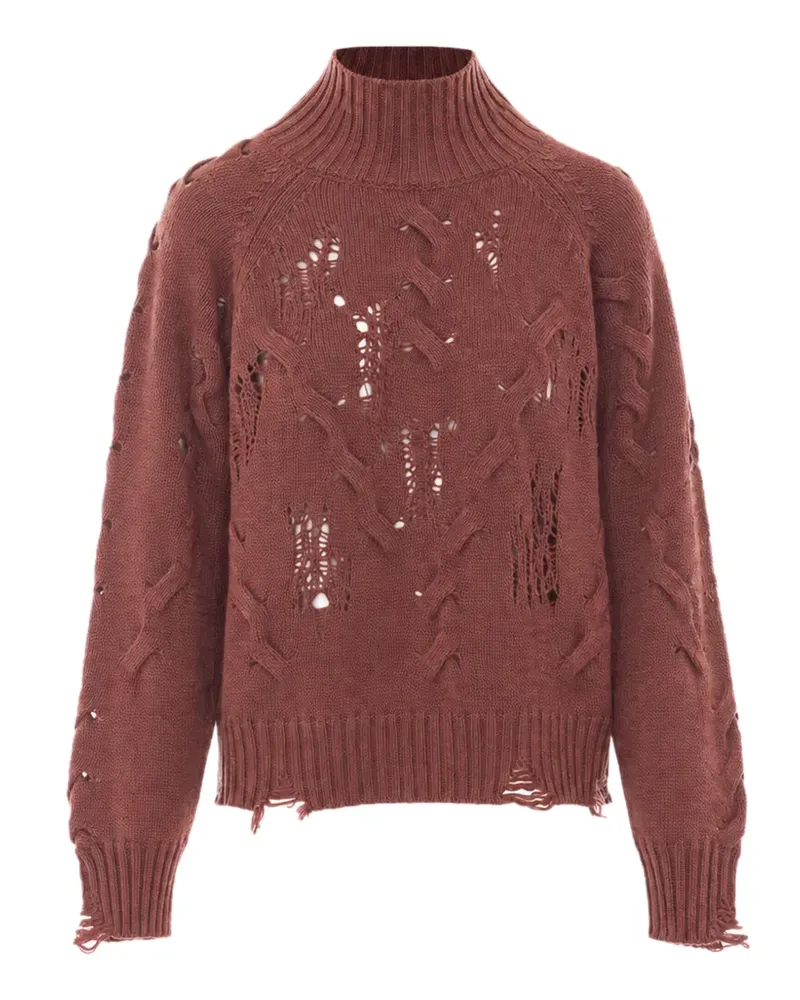 Aniye By Tina Pullover mit Zopfmuster - Braun Braun