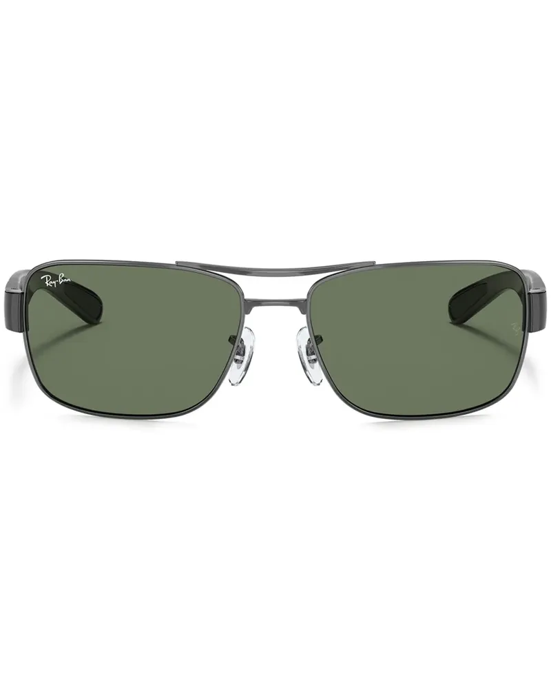 Ray Ban Sonnenbrille mit eckigem Gestell - Grau Grau