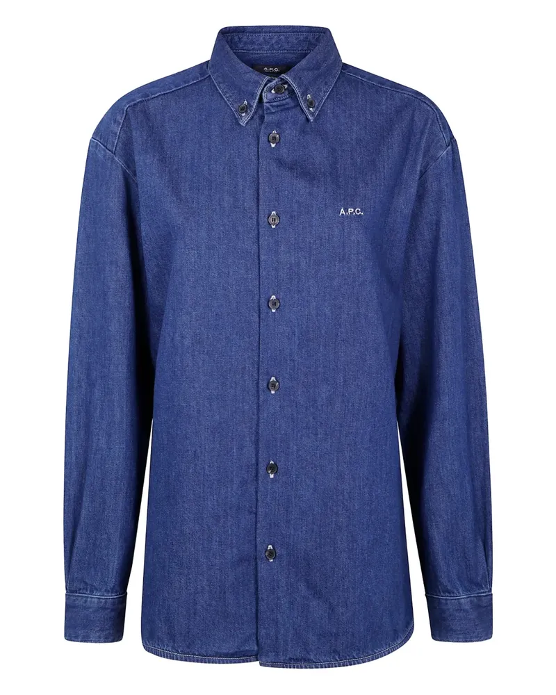 A.P.C. Klassisches Jeanshemd - Blau Blau