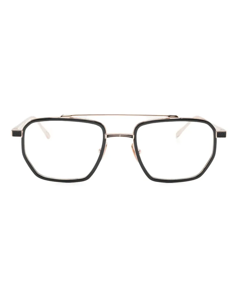 Leisure Society Brille mit geometrischem Gestell - Schwarz Schwarz