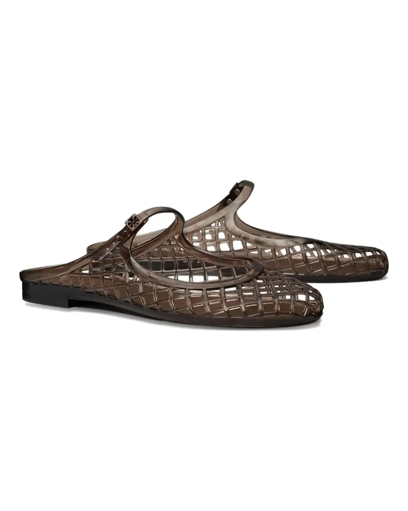 Tory Burch openwork jelly ballerina flats - Braun Braun