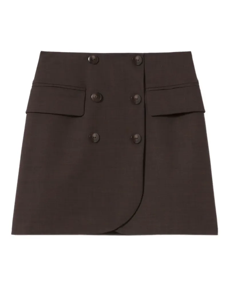 Claudie Pierlot Doppelreihiger Minirock - Braun Braun