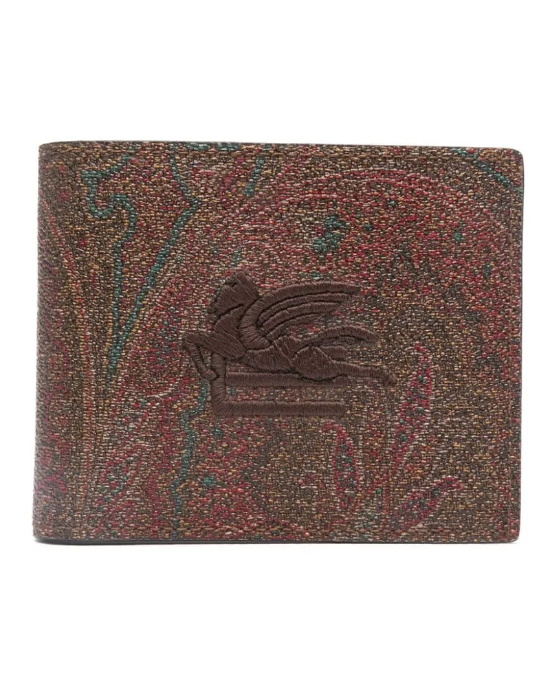 Etro Portemonnaie mit Pegaso-Print - Braun Braun