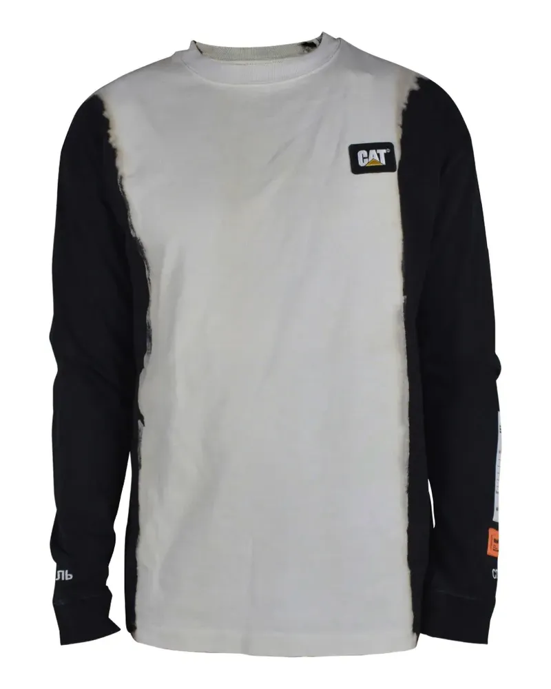 Heron Preston T-Shirt mit Pinselstrich-Print - Weiß Weiß