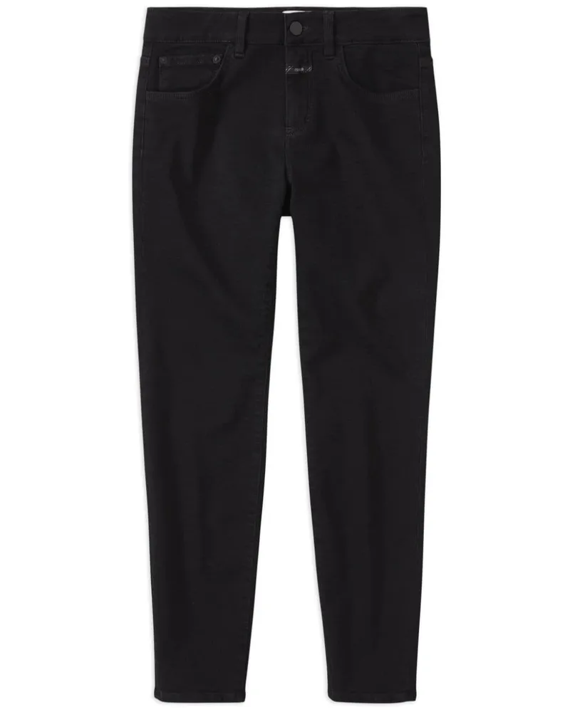 Closed Schmale Cropped-Jeans - Schwarz Schwarz