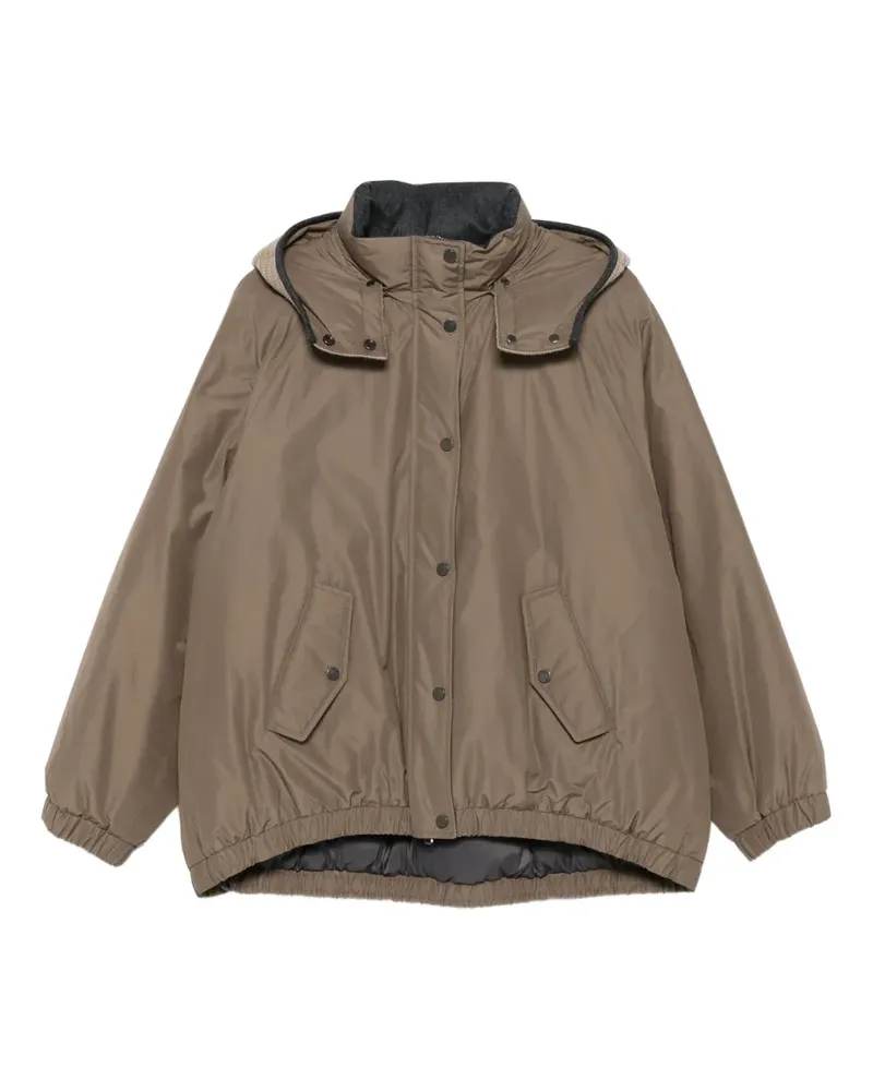 Brunello Cucinelli Jacke mit Kapuze - Braun Braun