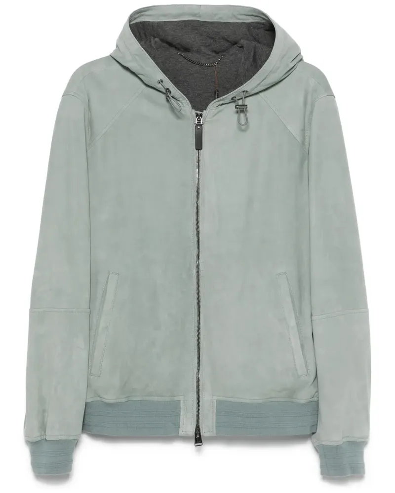 Canali Jacke aus Wildleder - Grün Grün