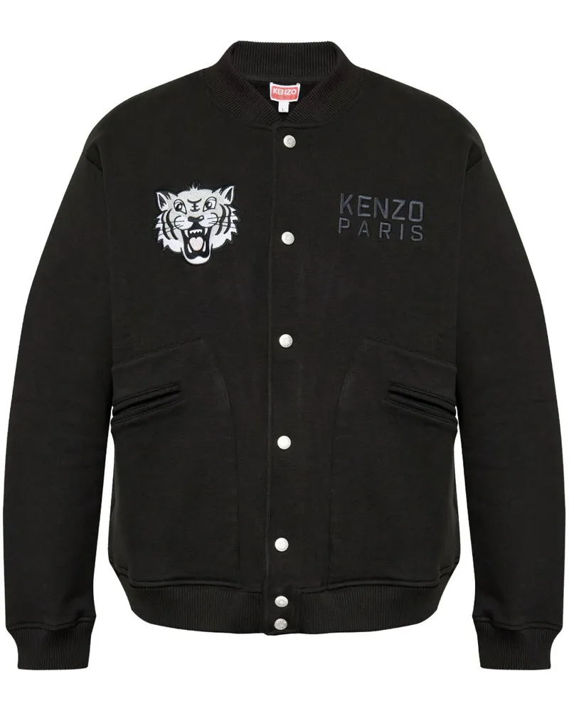 Kenzo Jacke mit Tigerstickerei - Schwarz Schwarz