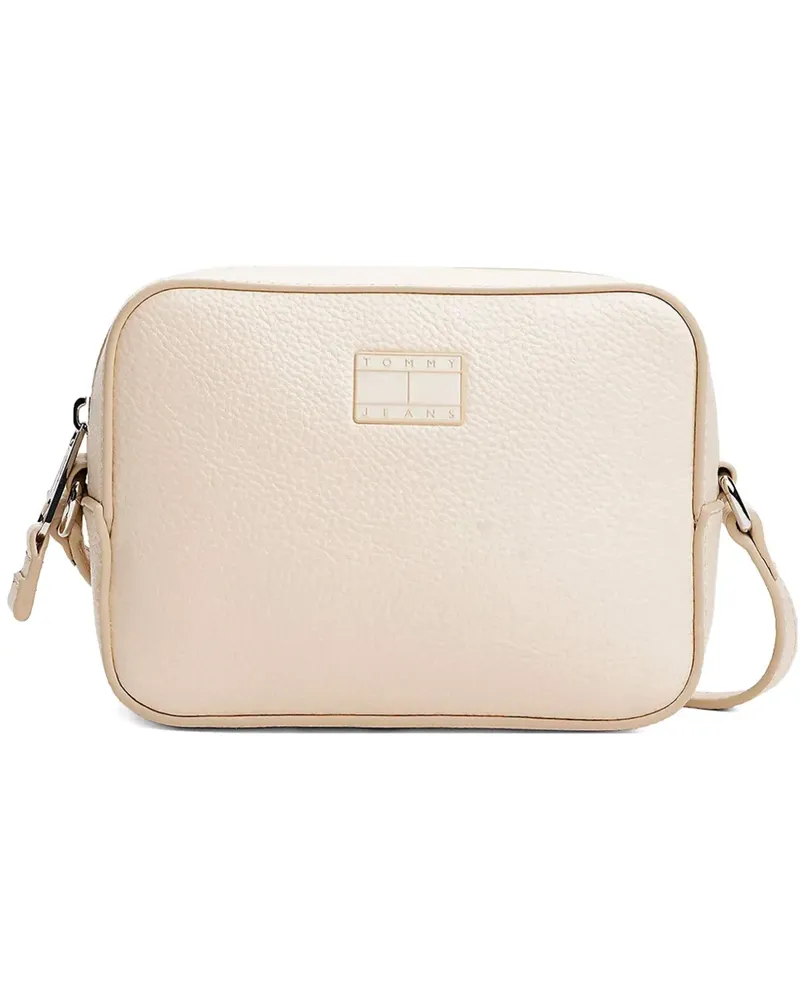 Tommy Hilfiger Schultertasche mit Logo-Patch - Nude Nude