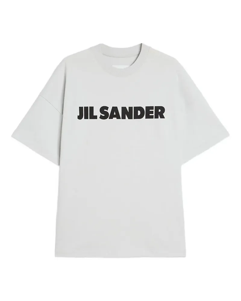 Jil Sander T-Shirt mit Logo-Print - Grau Grau