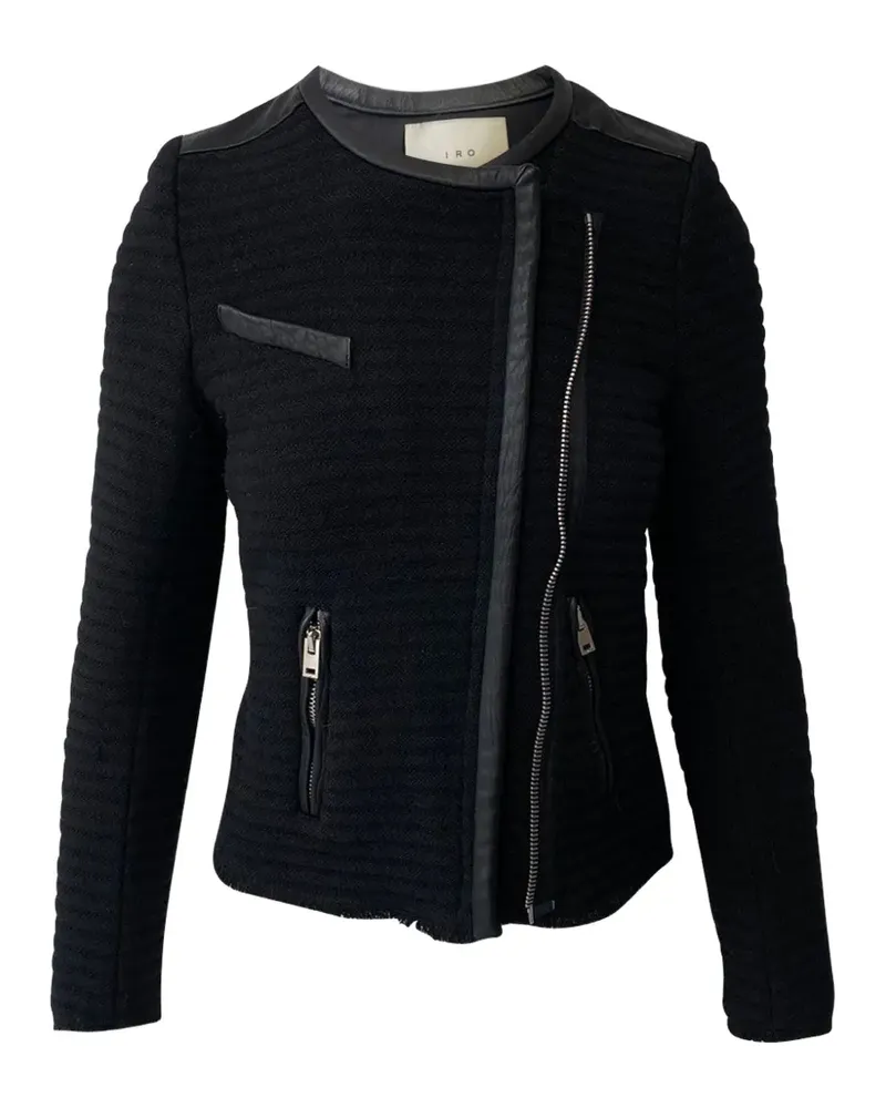 IRO wool-leather jacket - Schwarz Schwarz