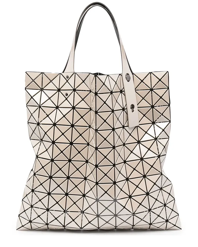 Issey Miyake Geometrisch gemusterter Prism Shopper - Nude Nude