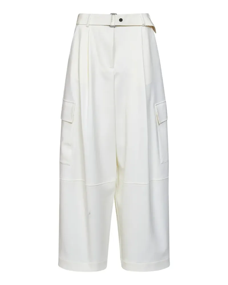 P.A.R.O.S.H. P.A.R.O H. belted cargo pants - Weiß Weiß