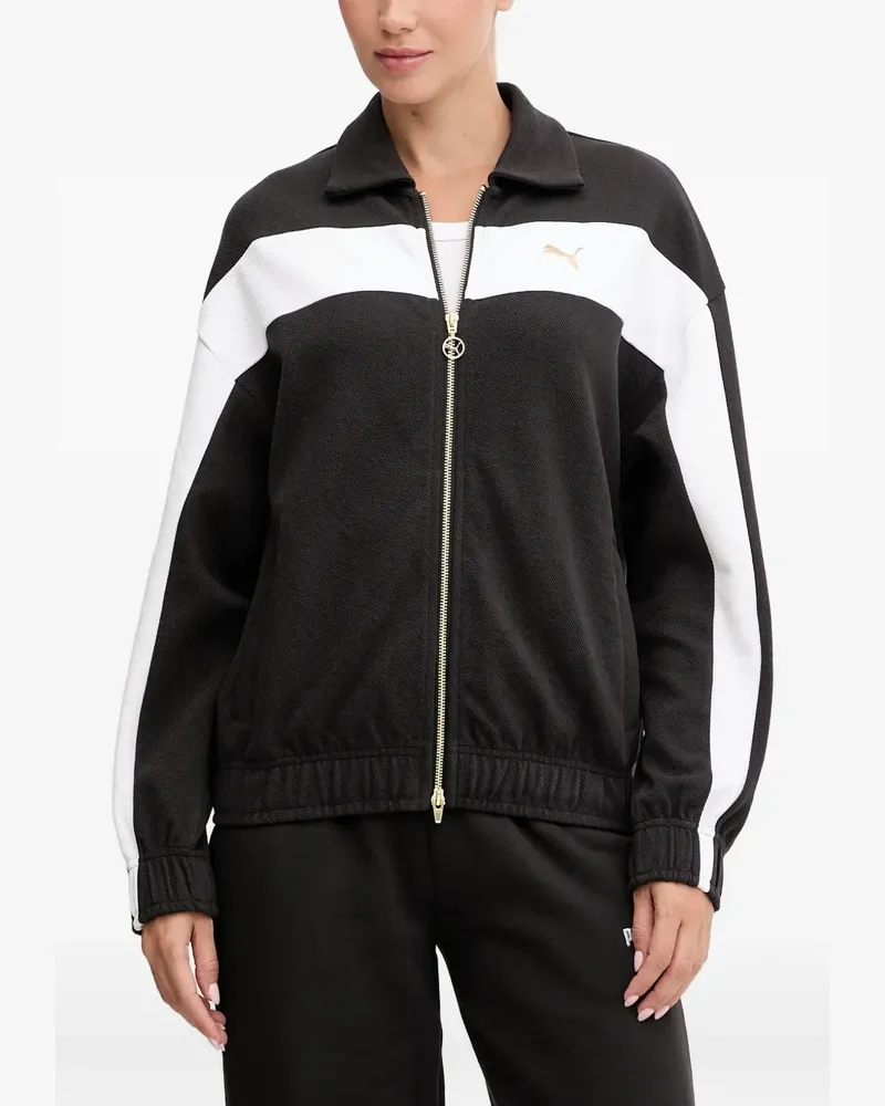 Puma Jacke in Colour-Block-Optik - Schwarz Schwarz