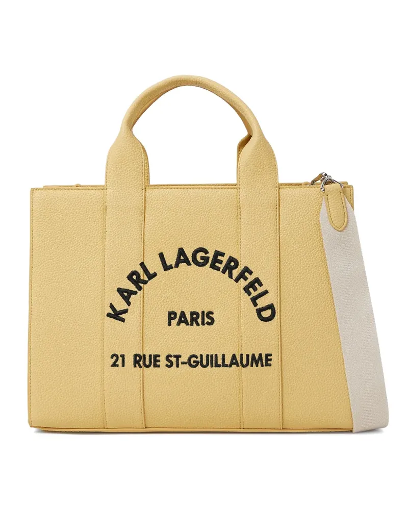 Karl Lagerfeld Mittelgroße Rue St-Guillaume Tote Bag - Gelb Gelb