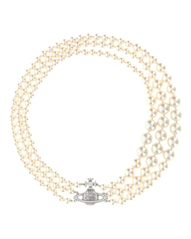 Vivienne Westwood Graziella Perlenkette - Silber Silber