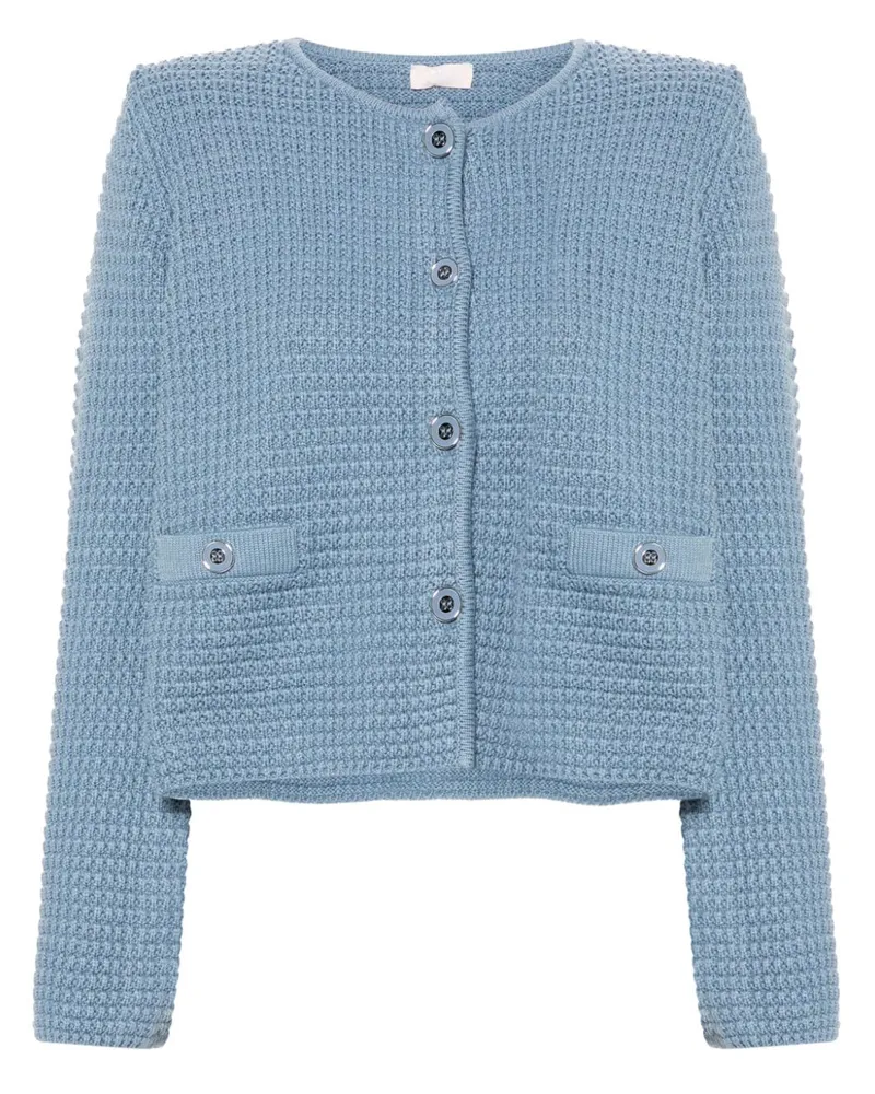 Liu Jo Klassischer Cardigan - Blau Blau