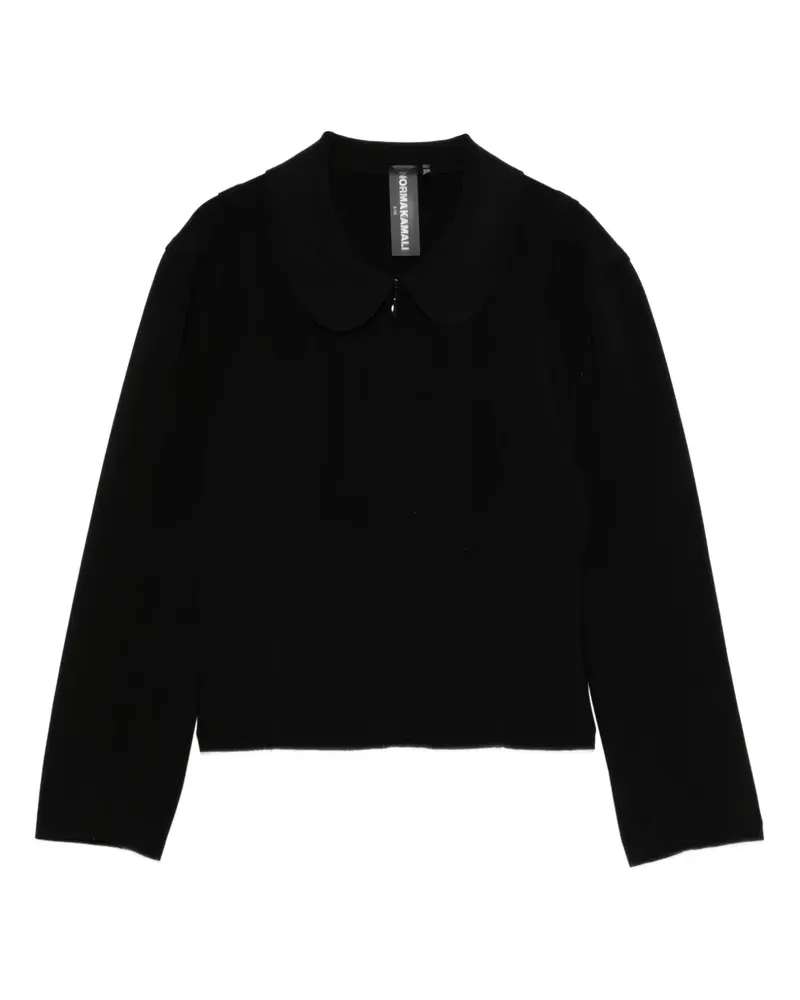 Norma Kamali Jacke mit Bubikragen - Schwarz Schwarz