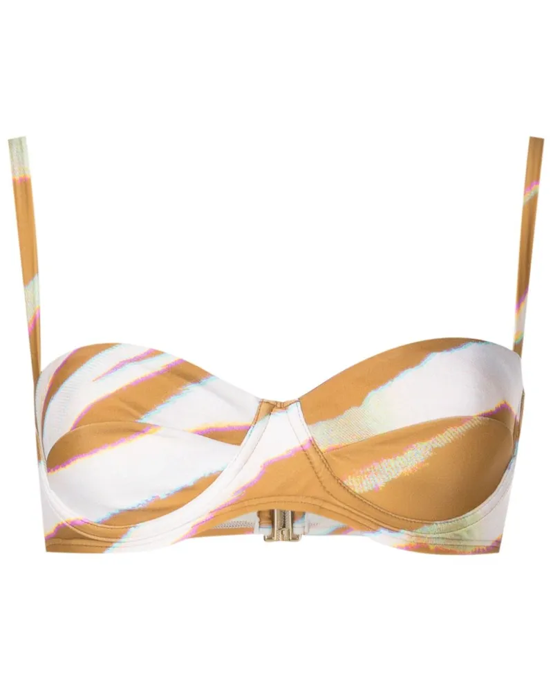 Lenny Niemeyer Bikinioberteil mit abstraktem Print - Braun Braun