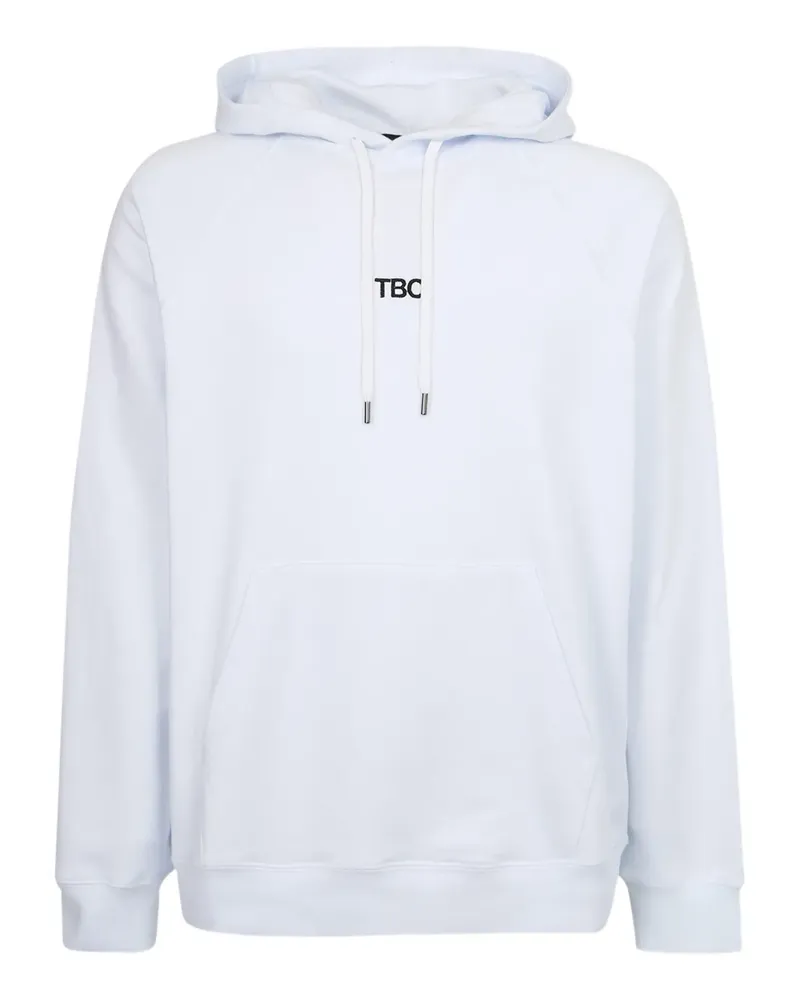 14BROS Hoodie mit Logo-Print - Weiß Weiß