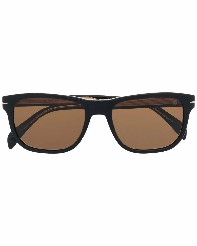 EYEWEAR by DAVID BECKHAM Sonnenbrille mit eckigem Gestell - Schwarz Schwarz
