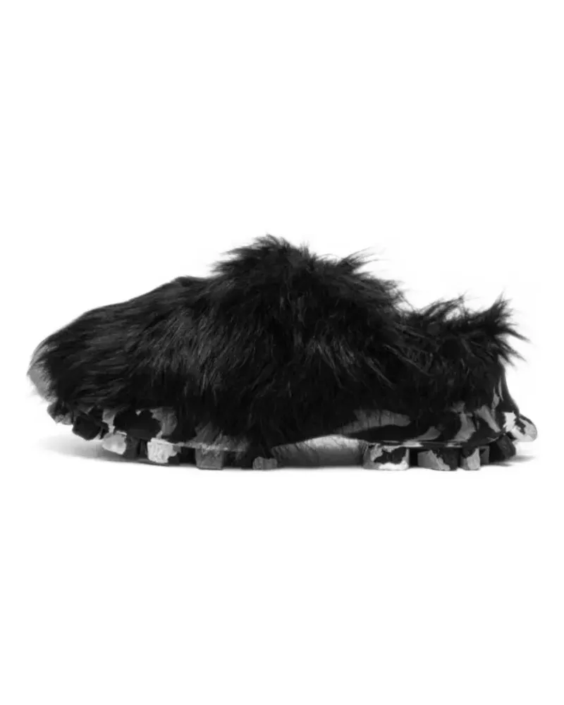 AMI Paris Joia Paris faux-fur sneakers - Schwarz Schwarz