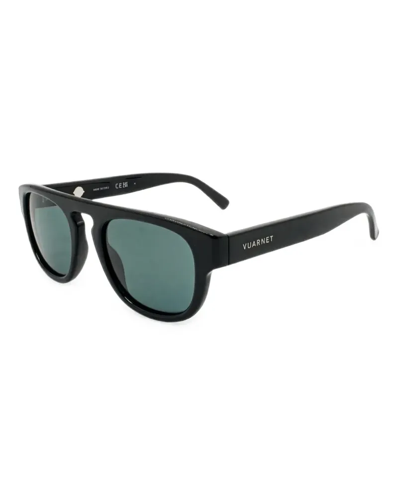 Vuarnet Sonnenbrille mit geometrischem Gestell - Schwarz Schwarz