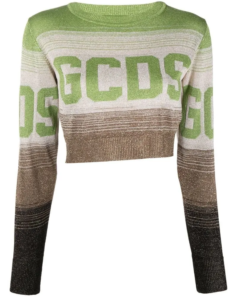 GCDS Pullover mit Logo-Print Nude