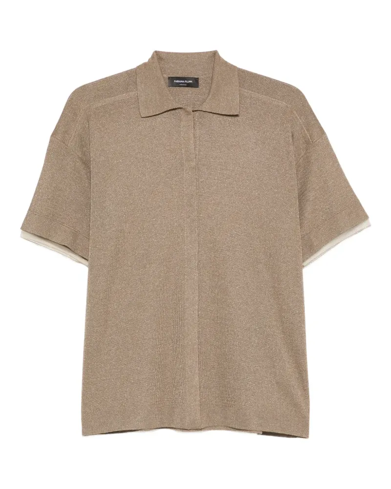 Fabiana Filippi Kurzärmeliges Hemd - Braun Braun