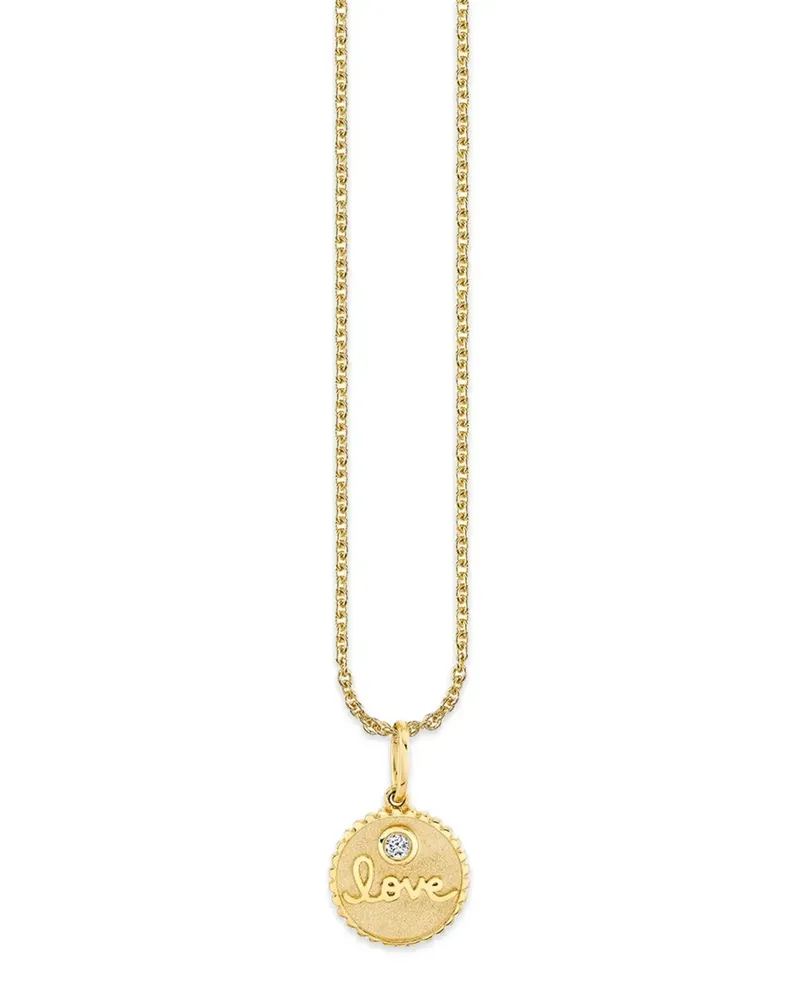 Sydney Evan Love Halskette mit Münze - Gold Gold