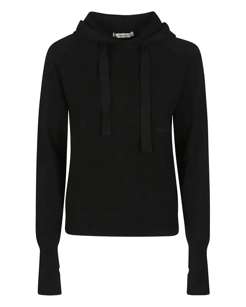 HINNOMINATE hooded raglan-sleeve sweater - Schwarz Schwarz