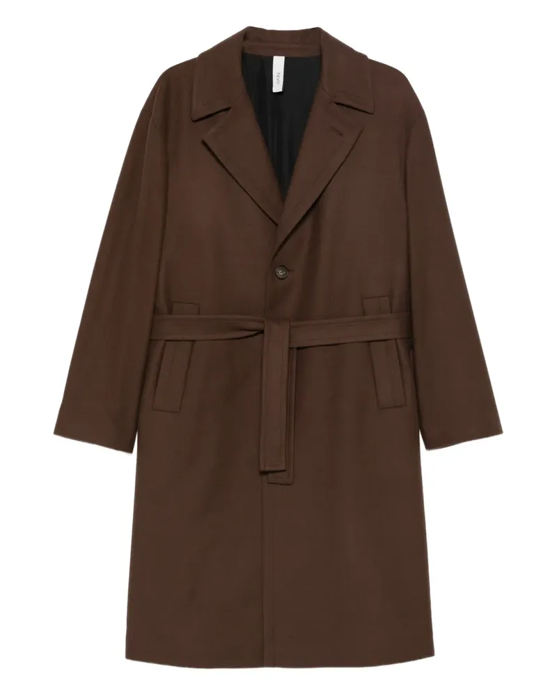 Hevò Ostuni belted coat - Braun Braun