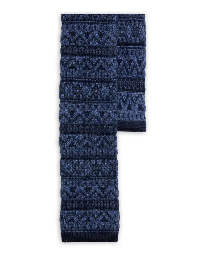 Ralph Lauren fair isle tie - Blau Blau