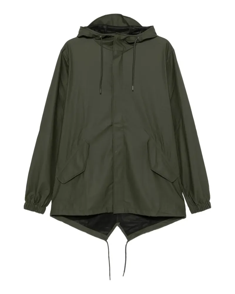 RAINS Fishtail Sportjacke mit Kapuze - Grün Grün