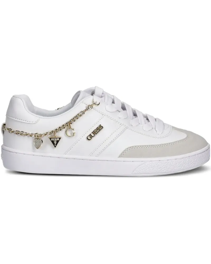 Guess charm-detail sneakers - Weiß Weiß