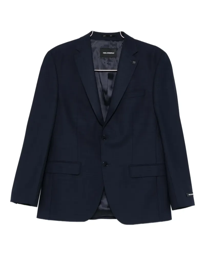 Karl Lagerfeld single-breasted blazer - Blau Blau