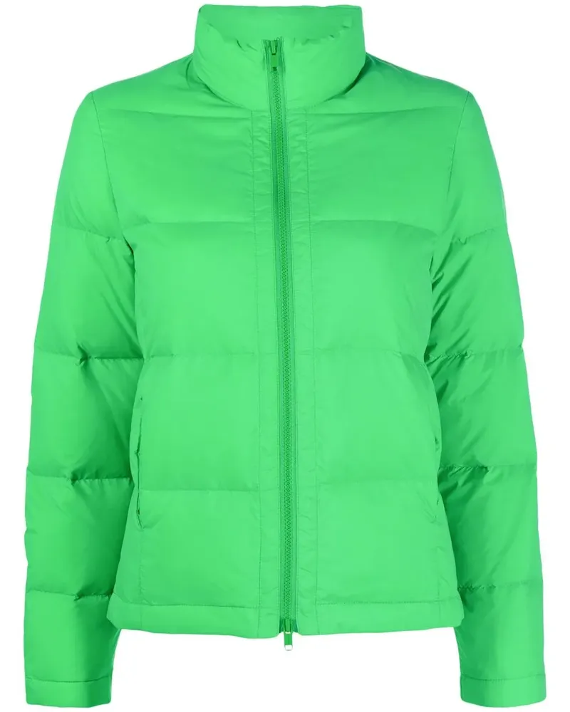 Yves Salomon Daunenjacke mit Logo-Patch - Grün Grün