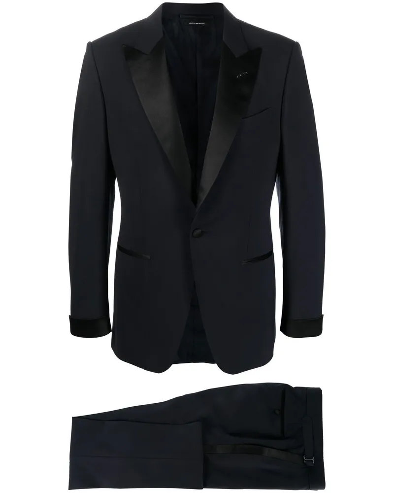 Tom Ford Einreihiger Smoking - Blau Blau