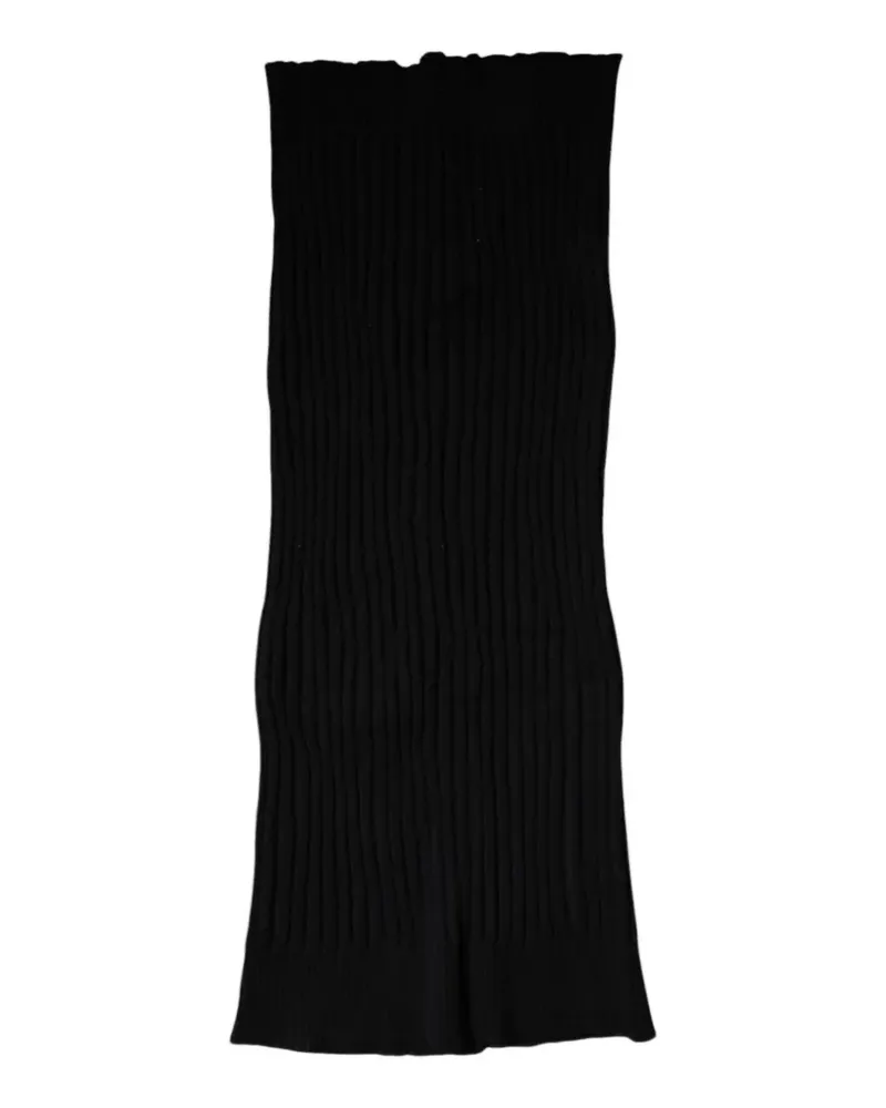 Dolce & Gabbana Gerippter Strickschal - Schwarz Schwarz