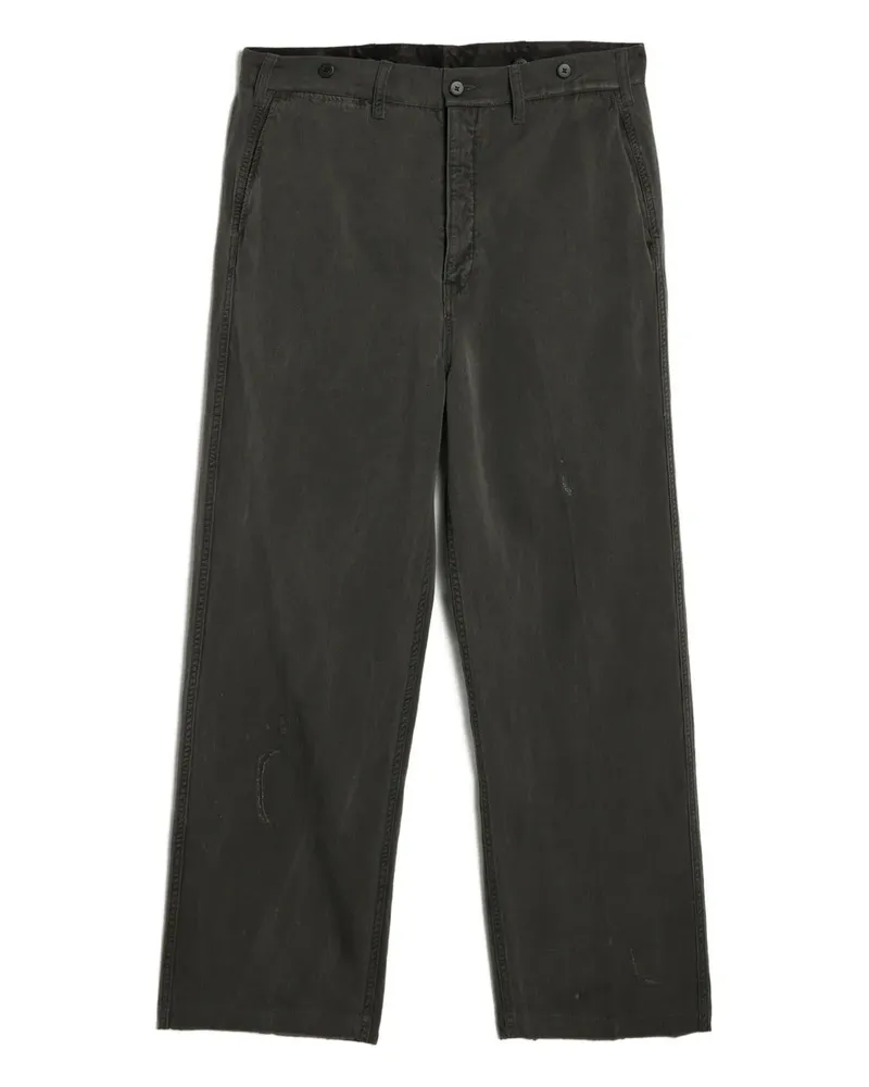 Visvim Alper distressed-detail trousers - Schwarz Schwarz