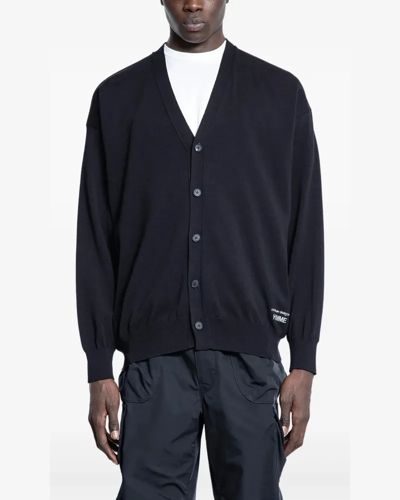 Comme des Garçons Cardigan mit Logo - Schwarz Schwarz