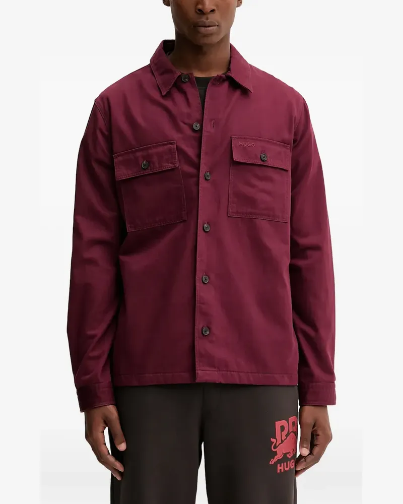 HUGO BOSS Hemd mit Brusttaschen - Rot Rot