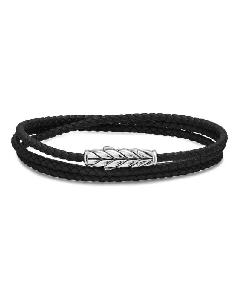 David Yurman Chevron Triple Armband aus Sterlingsilber Silber