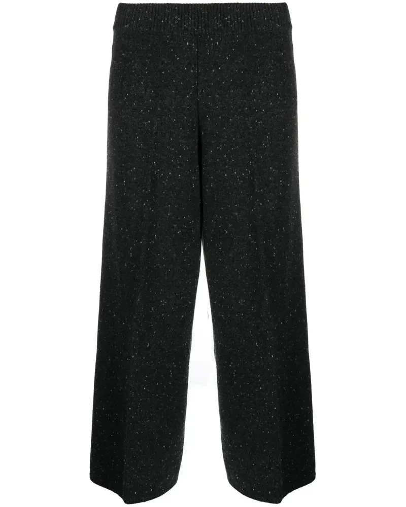 Joseph Cropped-Hose mit Bügelfalten - Schwarz Schwarz