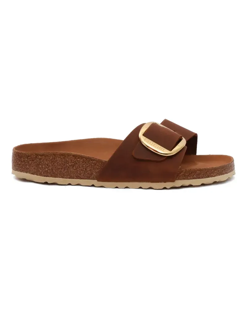Birkenstock Madrid big-buckle leather sandals - Braun Braun