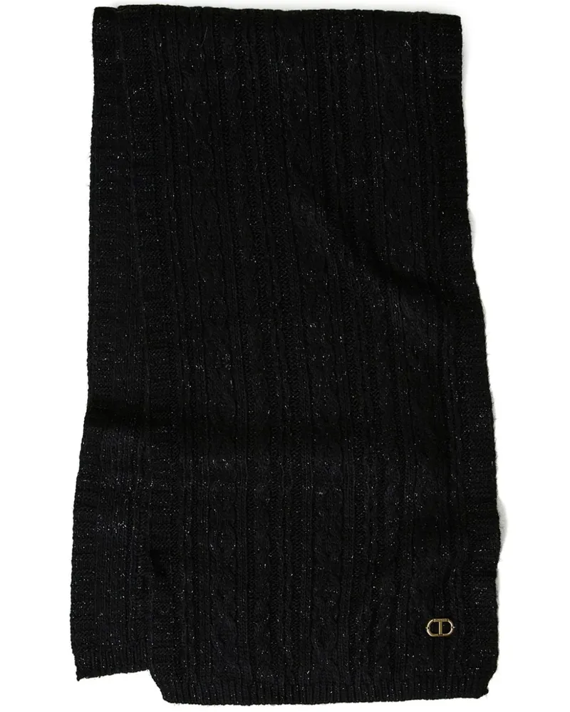 Twin-Set Gestrickter Schal - Schwarz Schwarz